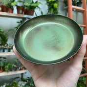 Green Bowl Planter & Saucer