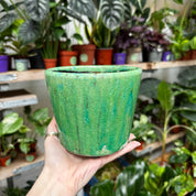Stained Glass Deco Pot - Pond Weed