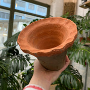 Frilled Terracotta Pot